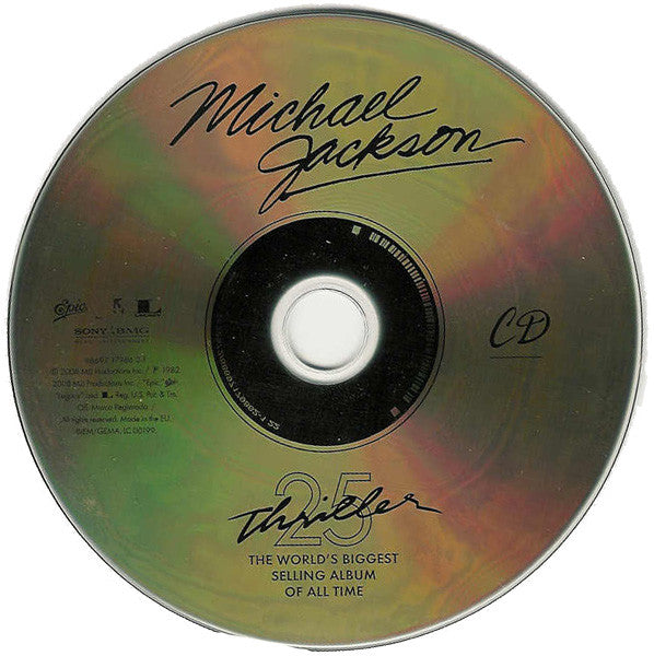 CD + DVD Michael Jackson ‎– Thriller 25 - USADO