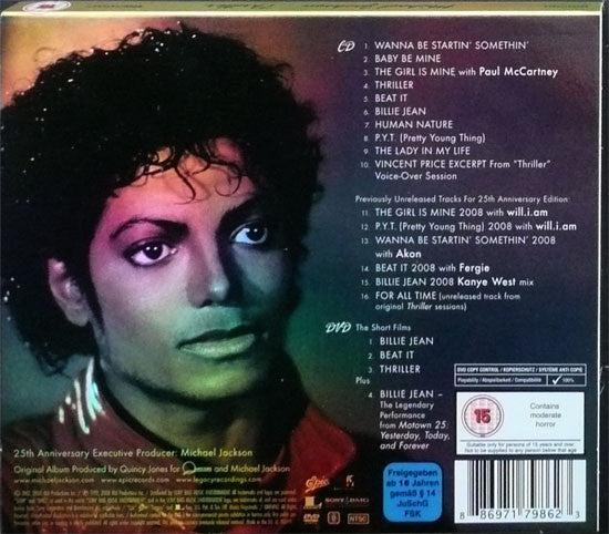 CD + DVD Michael Jackson ‎– Thriller 25 - USADO