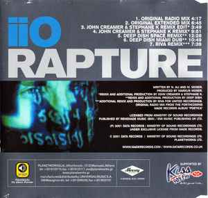 CD iiO – Rapture - Novo