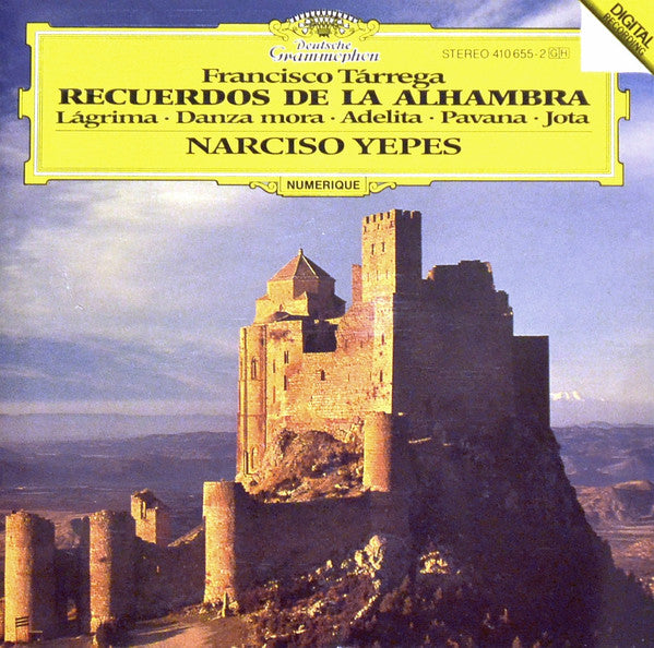 CD Francisco Tárrega / Narciso Yepes – Recuerdos De La Alhambra - Usado