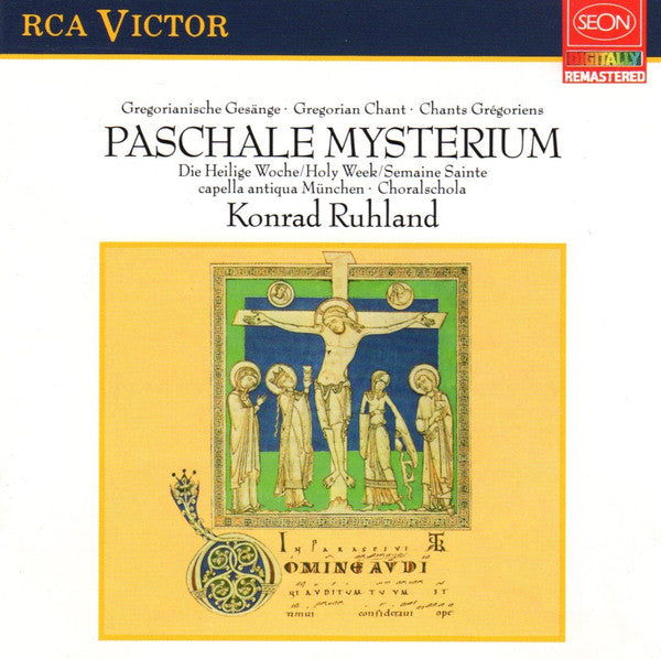 CD capella antiqua München • Choralschola* • Konrad Ruhland – Paschale Mysterium - Die Heilige Woche = Holy Week = Semaine Sainte Gregorianische Gesänge = Chant Grégorien = Gregorian Chant - USADO