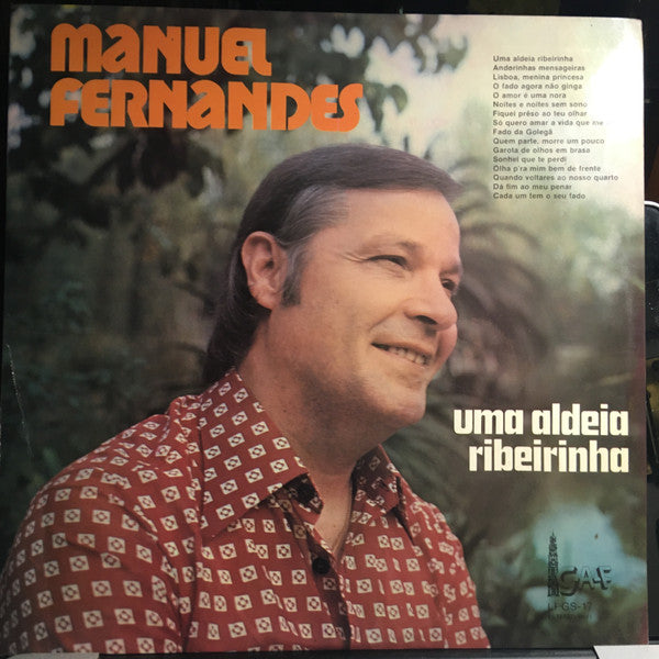 DISCO VINYL - MANUEL FERNANDES - UMA ALDEIA RIBEIRINHA - USADO