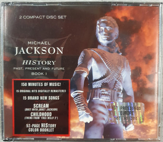 CD MICHAEL JACKSON - HISTORY - PAST, PRESENT AND FUTURE - BOOK 1 - USADO