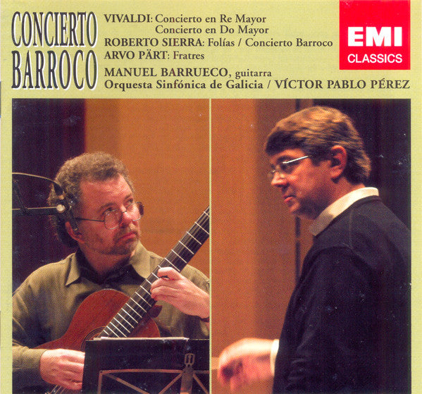 cd Vivaldi*, Roberto Sierra, Arvo Pärt, Manuel Barrueco, Orquesta Sinfónica de Galicia, Víctor Pablo Pérez – Concierto Barroco usado