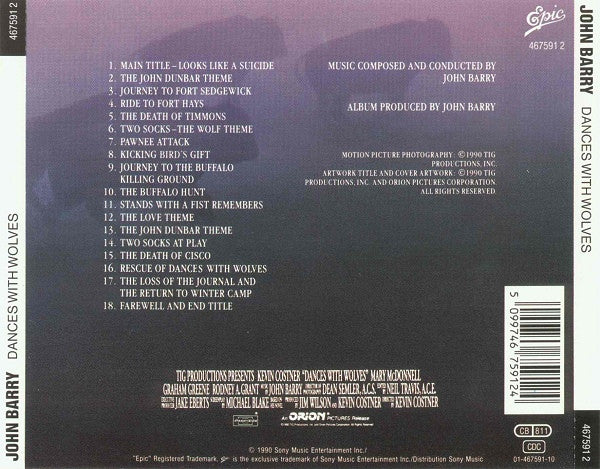 John Barry – Dances With Wolves Original Motion Picture Soundtrack