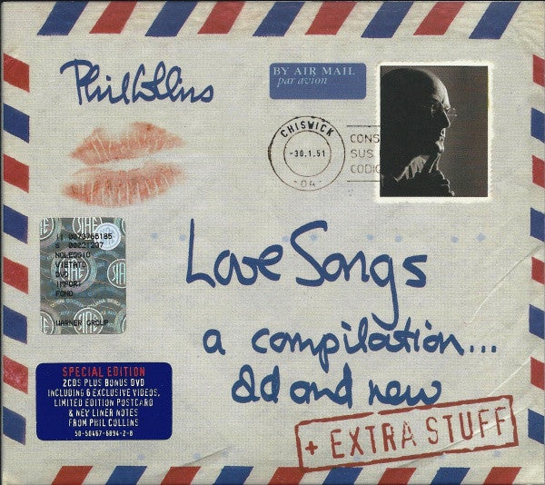 CD-Phil Collins – Love Songs A Compilation... Old And New +Extra Stuff -USADO