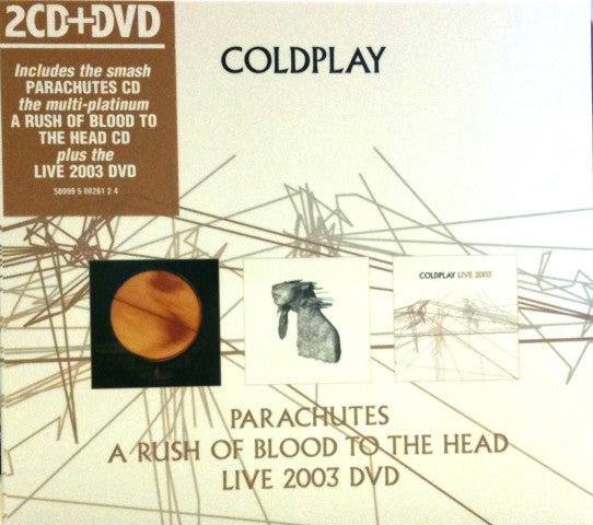 CD Coldplay – Parachutes / A Rush Of Blood To The Head / Live 2003 DVD - USADO