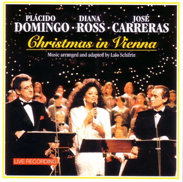 CD Plácido Domingo · Diana Ross · José Carreras ‎– Christmas In Vienna - USADO