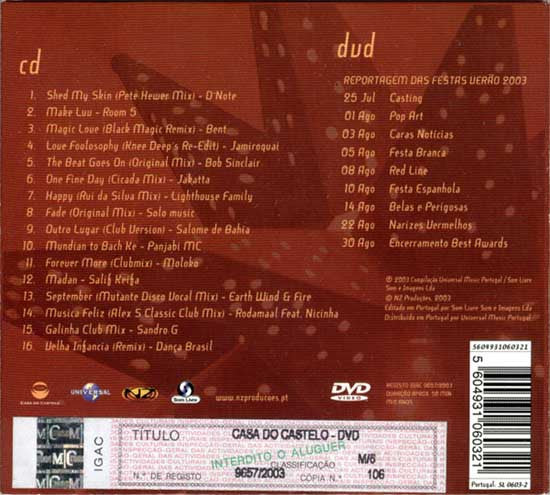 CD Various – Casa Do Castelo - Usado