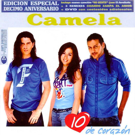 CD Camela – 10 De Corazón (Edición Especial Décimo Aniversario) - USADO