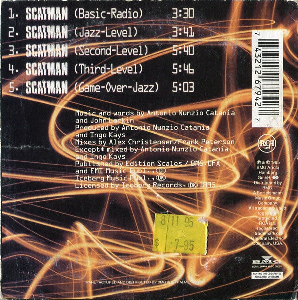 CD Scatman John – Scatman Ski-Ba-Bop-Ba-Dop-Bop Mixes By Alex Christensen / Frank Peterson - Usado