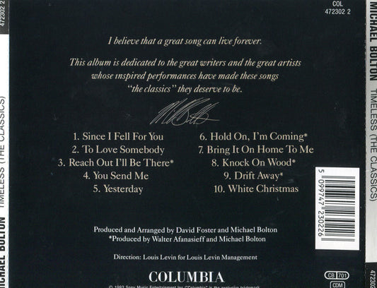 CD Michael Bolton – Timeless The Classics - usado