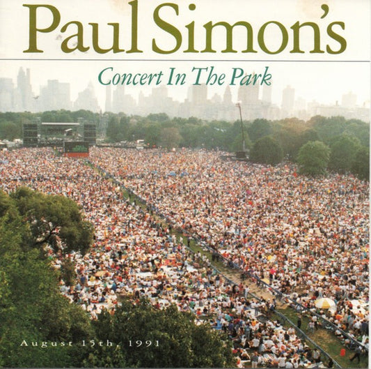 CD Paul Simon – Paul Simon's Concert In The Park August 15th, 1991 USADO
