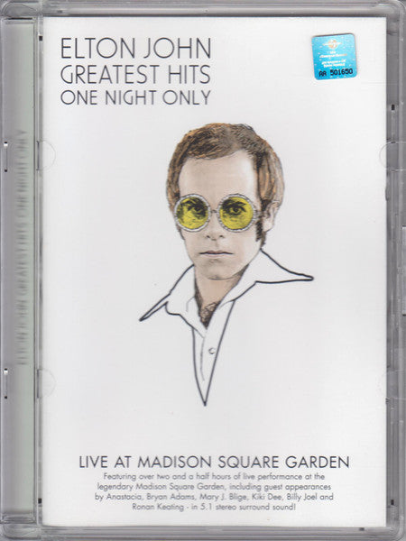 DVD Elton John Greatest Hits One Night Only - Usado