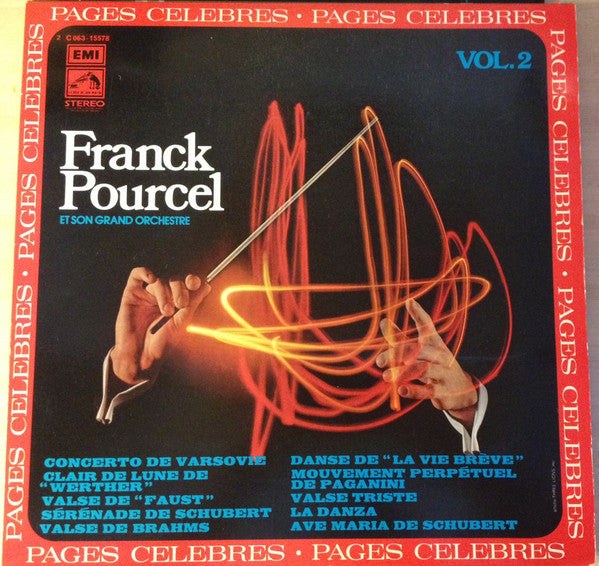 DISCO VINYL FRANCK POURCEL ET SON GRAND ORCHESTRE - PAGES CELÈBRES -VOL.2 - USADO