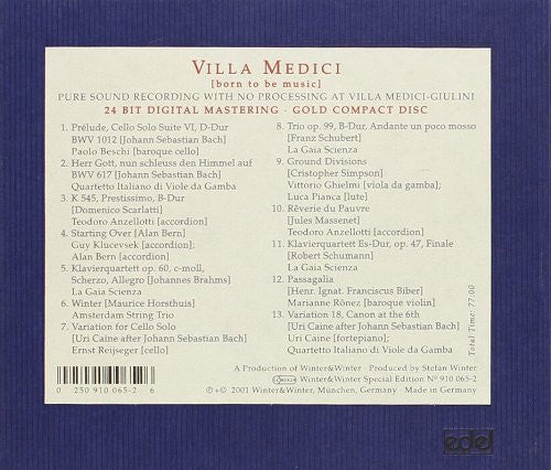 CD Various – Villa Medici - Nata Per la Musica - USADO