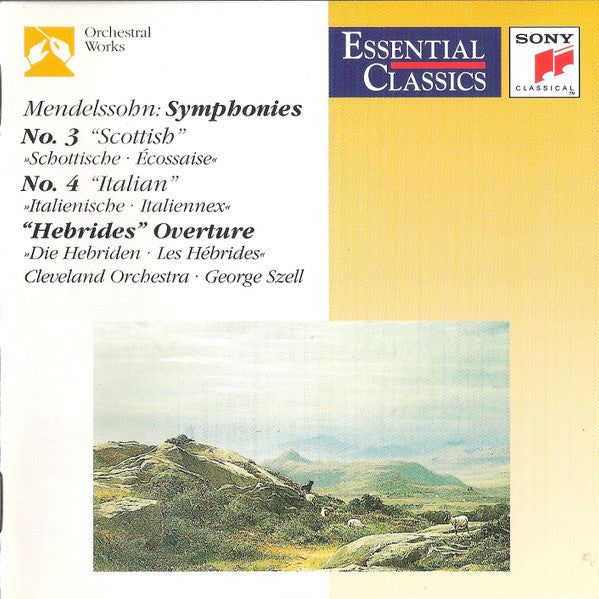 CD Mendelssohn*, Cleveland Orchestra*, George Szell – Symphonies No. 3 