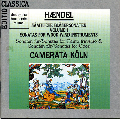 CD Hændel*, Camerata Köln – Sämtliche Bläsersonaten Volume I - Usado