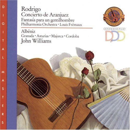 CD - RODRIGO - CONCIERTO DE ARANJUEZ - FANTASÍA PARA UN GENTILHOMBRE - PHILHARMONIA ORCHESTRA LOUIS FRÉMAUX - ALBÉNIZ - GRANADA - ASTURIAS - MAJORCA - CORDOBA - JOHN WILILIAMS - USADO