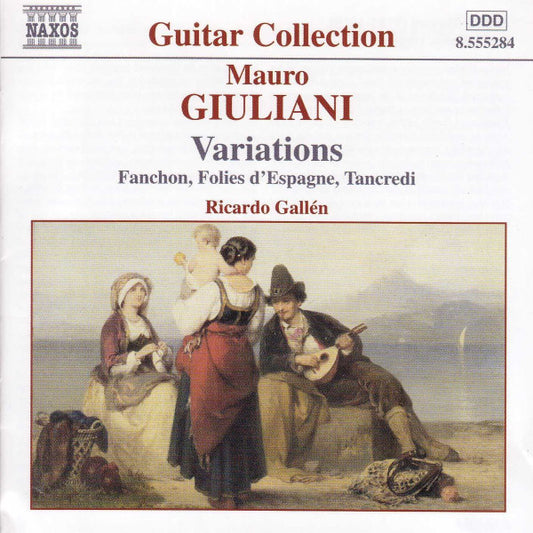 CD Mauro Giuliani 2 , Ricardo Gallén – Variations Fanchon, Folies D'Espagne, Tancreddi - Usado