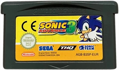 GBA Sonic Advance 3 (Cardridge)