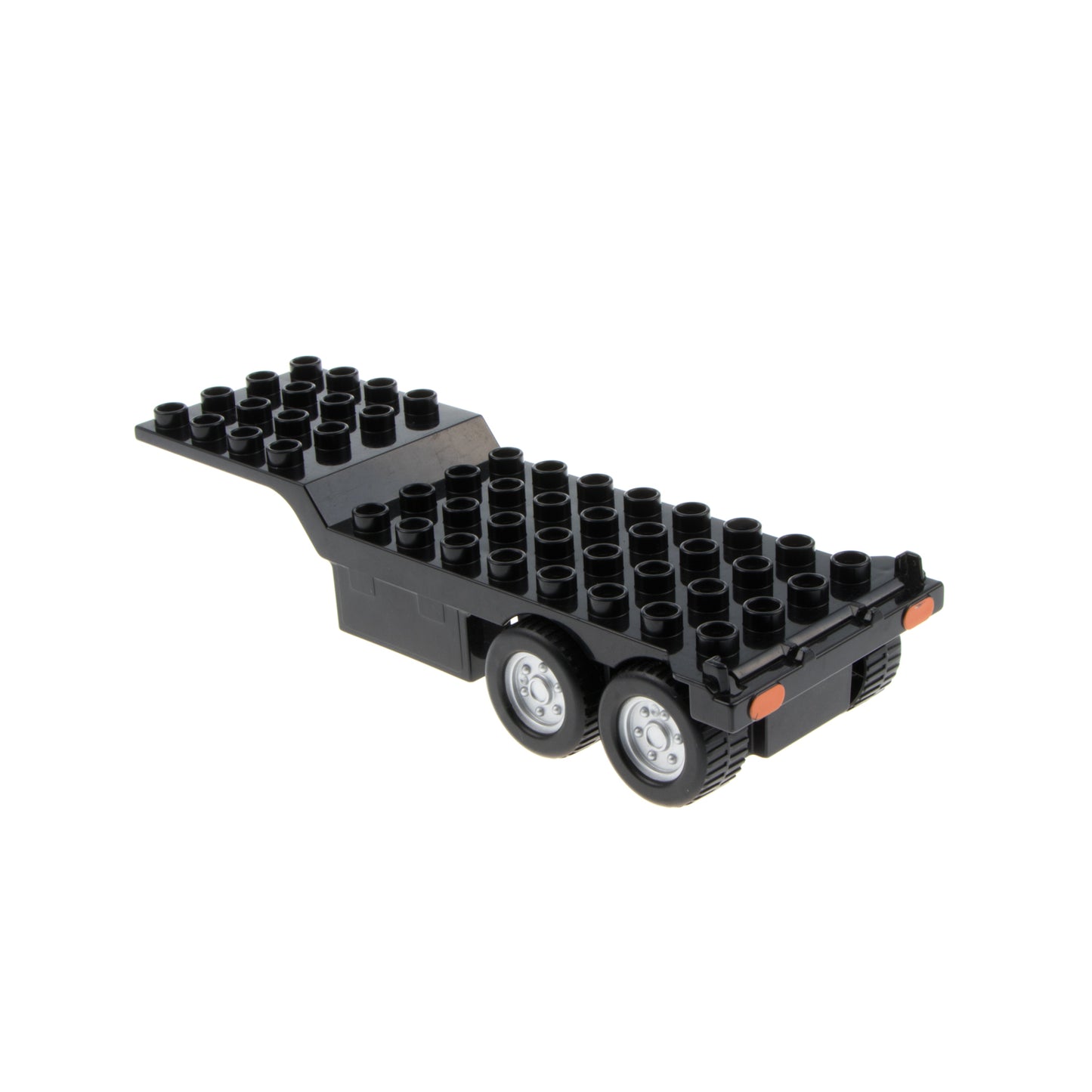 LEGO Duplo Trailer Four Rear Wheels (Dark Bluish Gray) Item No: 48123c01 - USADO