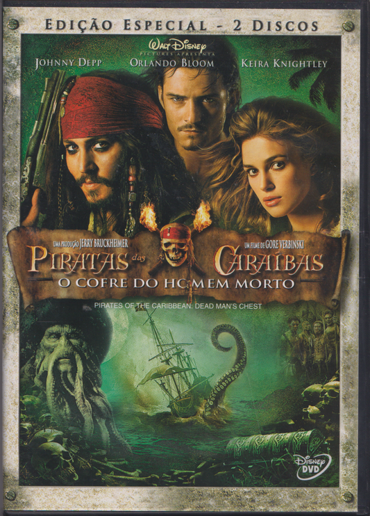 DVD - Usado - Piratas das Caraíbas: O Cofre do Homem Morto de Gore – Edição especial 2 Discos