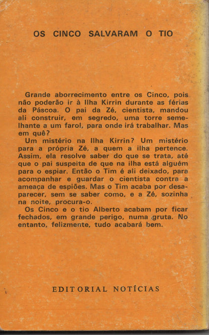 Livro Os Cinco Salvaram o Tio #6 De Enid Blyton (1977)