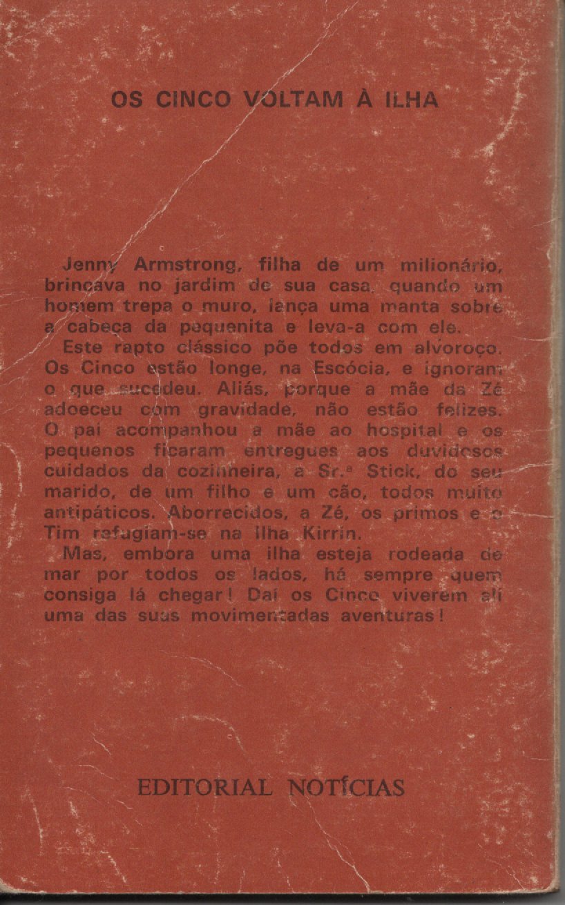 Livro Os Cinco Voltam à ilha #17 De Enid Blyton (1978)