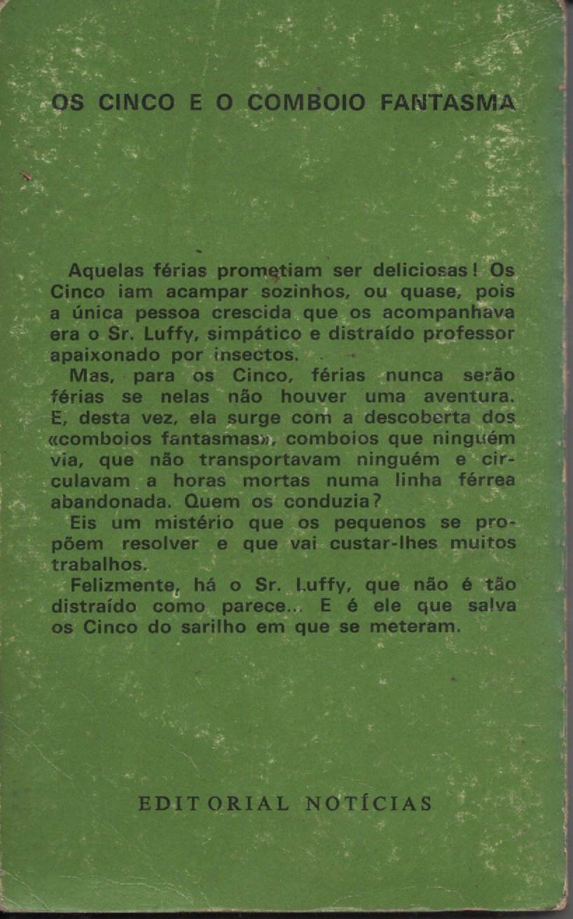 Livro Os Cinco E O COMBOIO FANTASMA  #7 De Enid Blyton (1977)