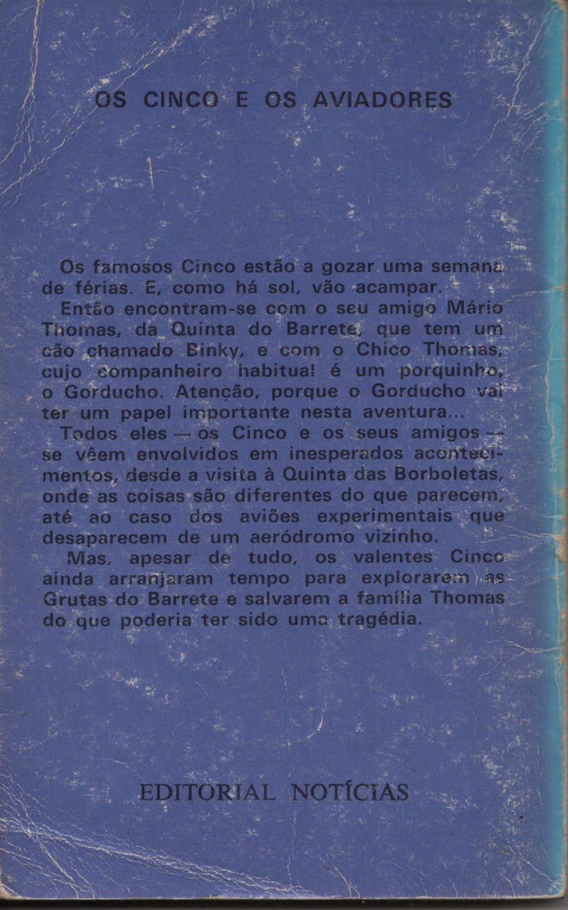 Livro Os Cinco E OS AVIADORES #16 De Enid Blyton (1978)