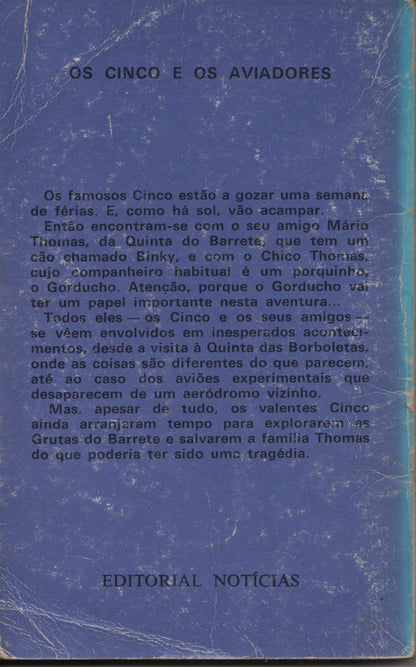 Livro Os Cinco E OS AVIADORES #16 De Enid Blyton (1978)