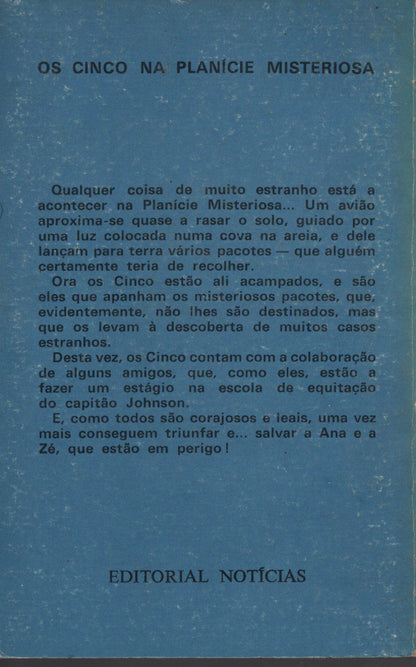 Livro Os Cinco na Planicie misteriosa  #13 De Enid Blyton (1977)