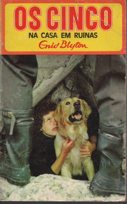 Livro Os Cinco na  Casa em Ruínas #15 De Enid Blyton (1978)