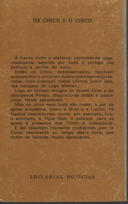 Livro OS CINCOS E O CIRCO #5 De Enid Blyton (1977)