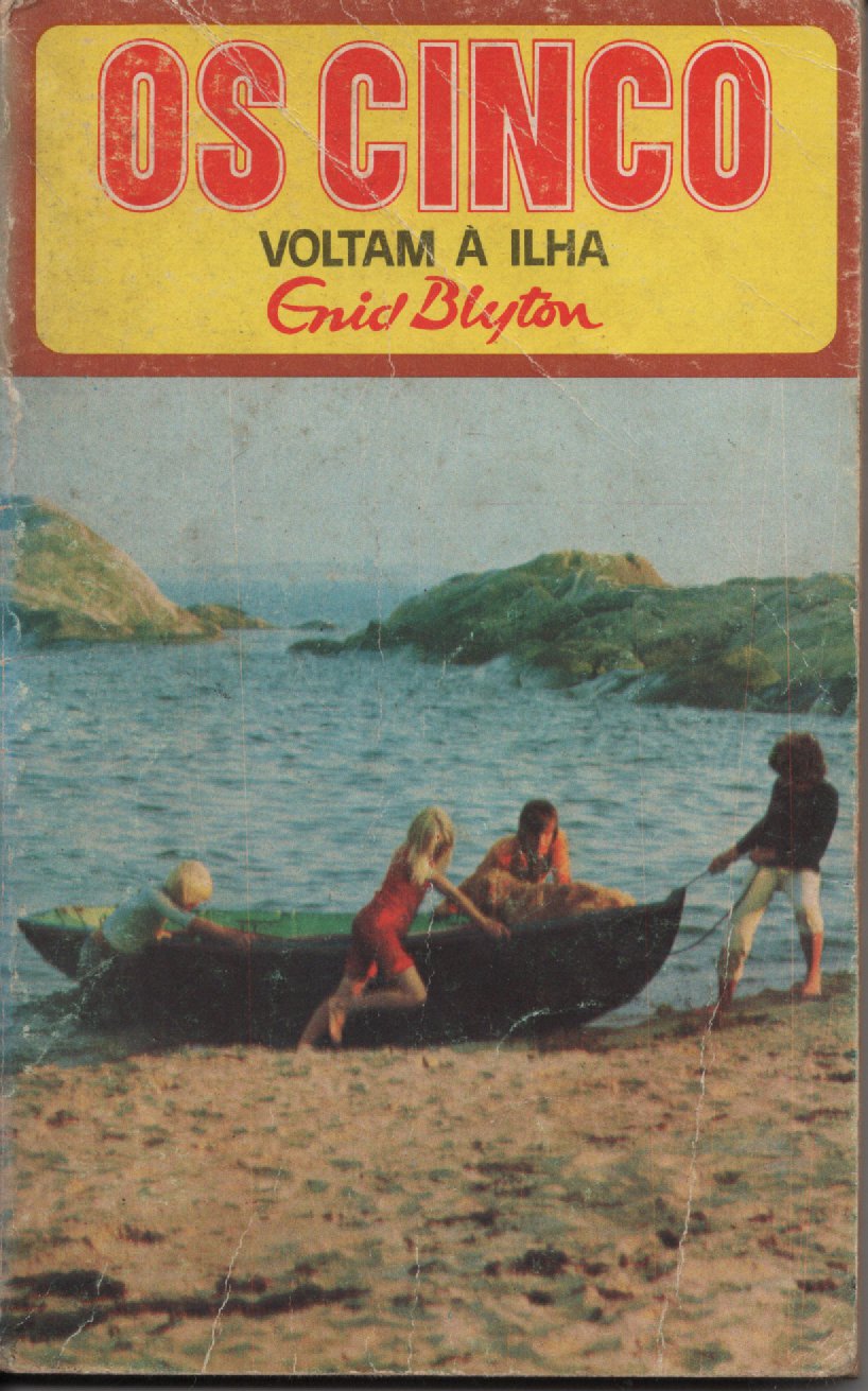 Livro Os Cinco Voltam à ilha #17 De Enid Blyton (1978)