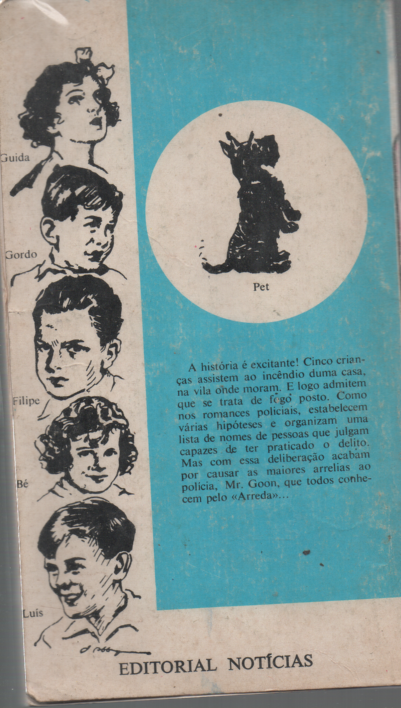 Livro O Mistério da casa queimada #1 de Enid Blyton(1978)