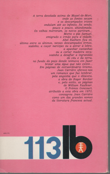 Livro  o GAVIÃO LOUCO (Premio Goncourt) de Jean Carrière