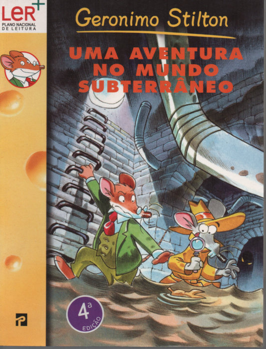 LIVRO UMA AVENTURA  NO MUNDO SUBTERRÂNEO Geronimo Stilton #21 - USADO