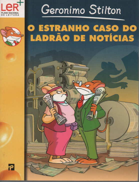 LIVRO o ESTRANHO CASO DO LADRÃO DE NOTICIAS  Geronimo Stilton #45 - USADO