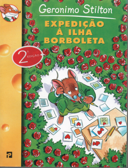 LIVRO  EXPEDIÇÃO Á ILHA BORBOLETA Geronimo Stilton #12 - USADO