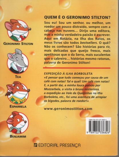 LIVRO  EXPEDIÇÃO Á ILHA BORBOLETA Geronimo Stilton #12 - USADO