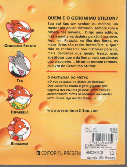 LIVRO O Fantasma do Metro Geronimo Stilton #11 - USADO