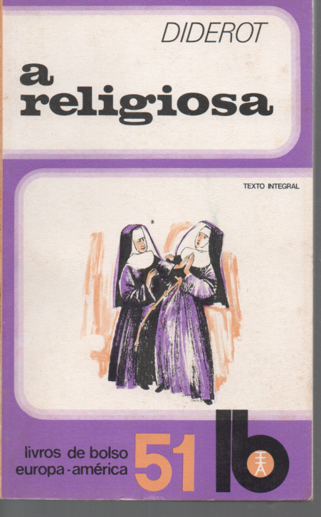 LIVRO DE DIDEROT  A RELIGIOSA   LB 51 1973