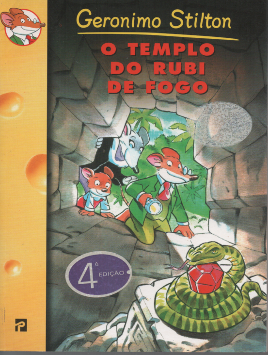 LIVRO O TEMPLO DO RUBI DE FOGO Geronimo Stilton #19 - USADO