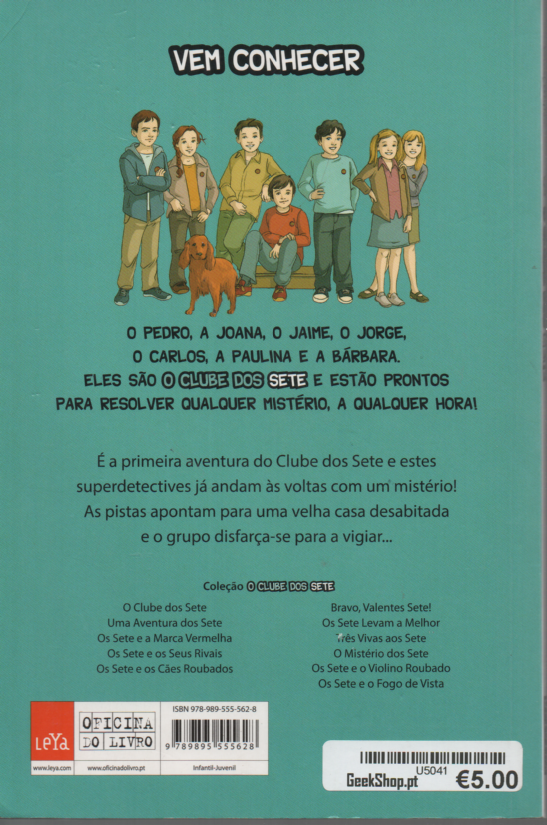 LIVRO O CLUBE DOS SETE #1 DE ENID BLYTON - USADO