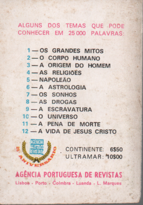 LIVRO A ORIGEM DO HOMEM EM 25.000 PALAVRAS PARA O HOMEM QUE TEM PRESSA #3 - USADO