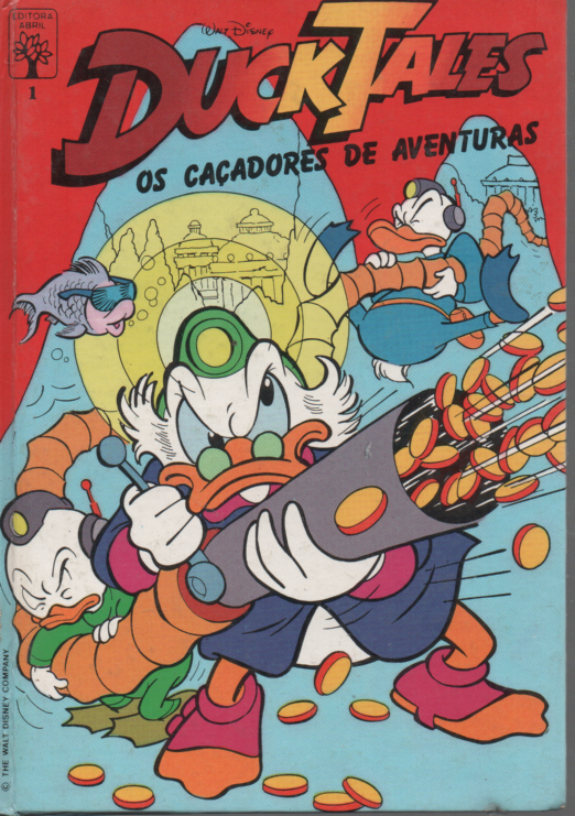 LIVRO DISNEY DUCKTALES "OS CAÇADORES DE AVENTURAS"