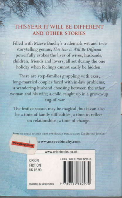 LIVRO THIS YEAR IT WILL BE DIFFERENT DE MAEVE BINCHY (ENG) - USADO