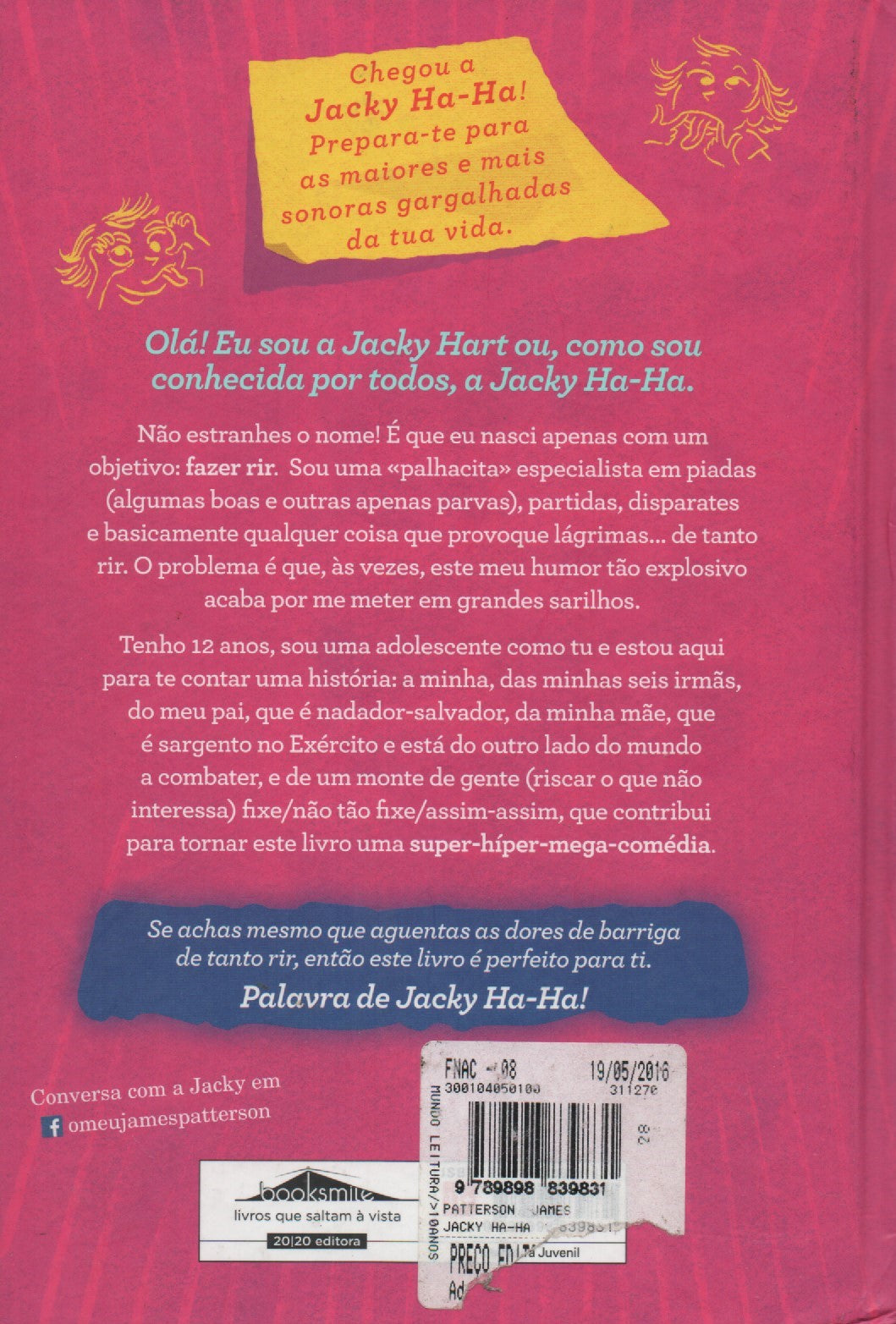 Livro - Jacky Ha-Ha N.º 1 de James Patterson - USADO